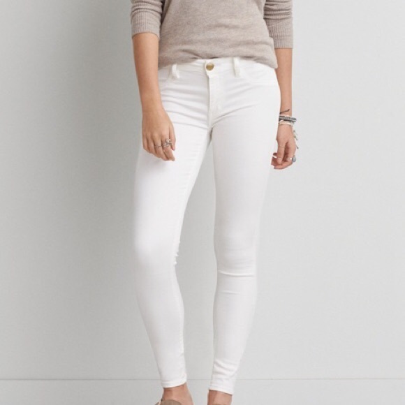 American eagle white jeggings Clearance